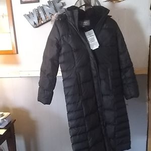 Eddie Bauer coat with fur trim Hood